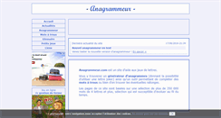 Desktop Screenshot of anagrammeur.com